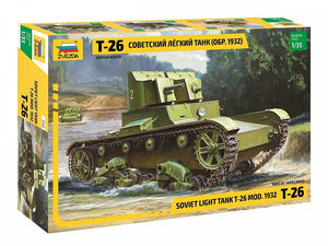 Zvezda 3542 Char léger soviétique T-26 modèle de 1932 1/35