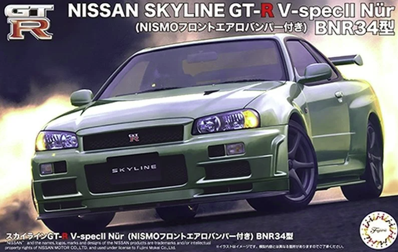 Fujimi 04666 Skyline GT-R V-specII Nur avec pare-chocs avant Nismo BNR34 1/24