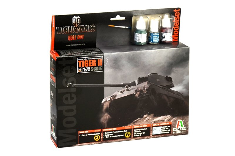 Italeri 74001 TIGER II - WoT - KIT DE MODÈLE (1/72)