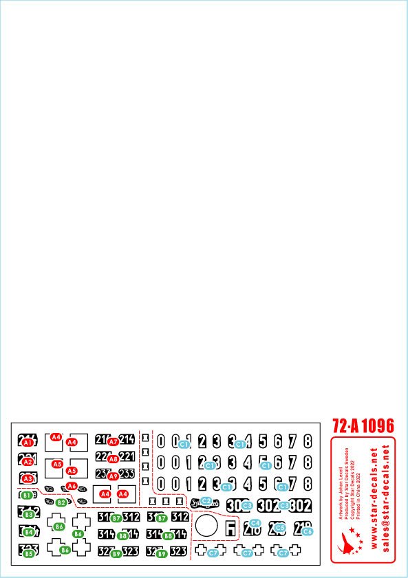 Star Decals 72-A1096 Tiger I. sPzAbt 502 n° 2. Tigers de début/milieu de production. 1943-45. Échelle 1/72 – image 3