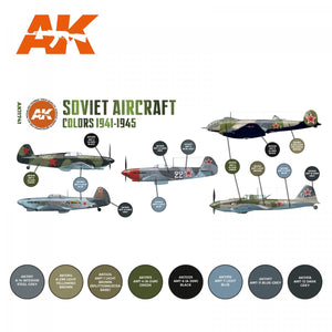 AK Interactive AK11741 Couleurs des avions soviétiques 1941-1945 8x17 ml – immagine 2