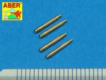 Aber A48 011 Jeu de 4 embouts de canon pour mitrailleuse d&amp;#39;avion allemande MG 131 de 13 mm (1/48)  – immagine 2