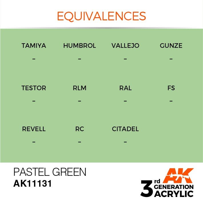 AK Interactive AK11131 VERT PASTEL – PASTEL 17ml  – imagen 3
