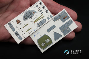 Intérieur imprimé en 3D et coloré sur papier décalcomanie Quinta Studio QD48016 Polikarpov I-185 (pour kit ARK) 1/48  – image 3