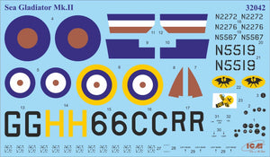 ICM 32045 Gloster Sea Gladiator Mk.II avec pilotes de la Royal Navy 1/32 – immagine 8