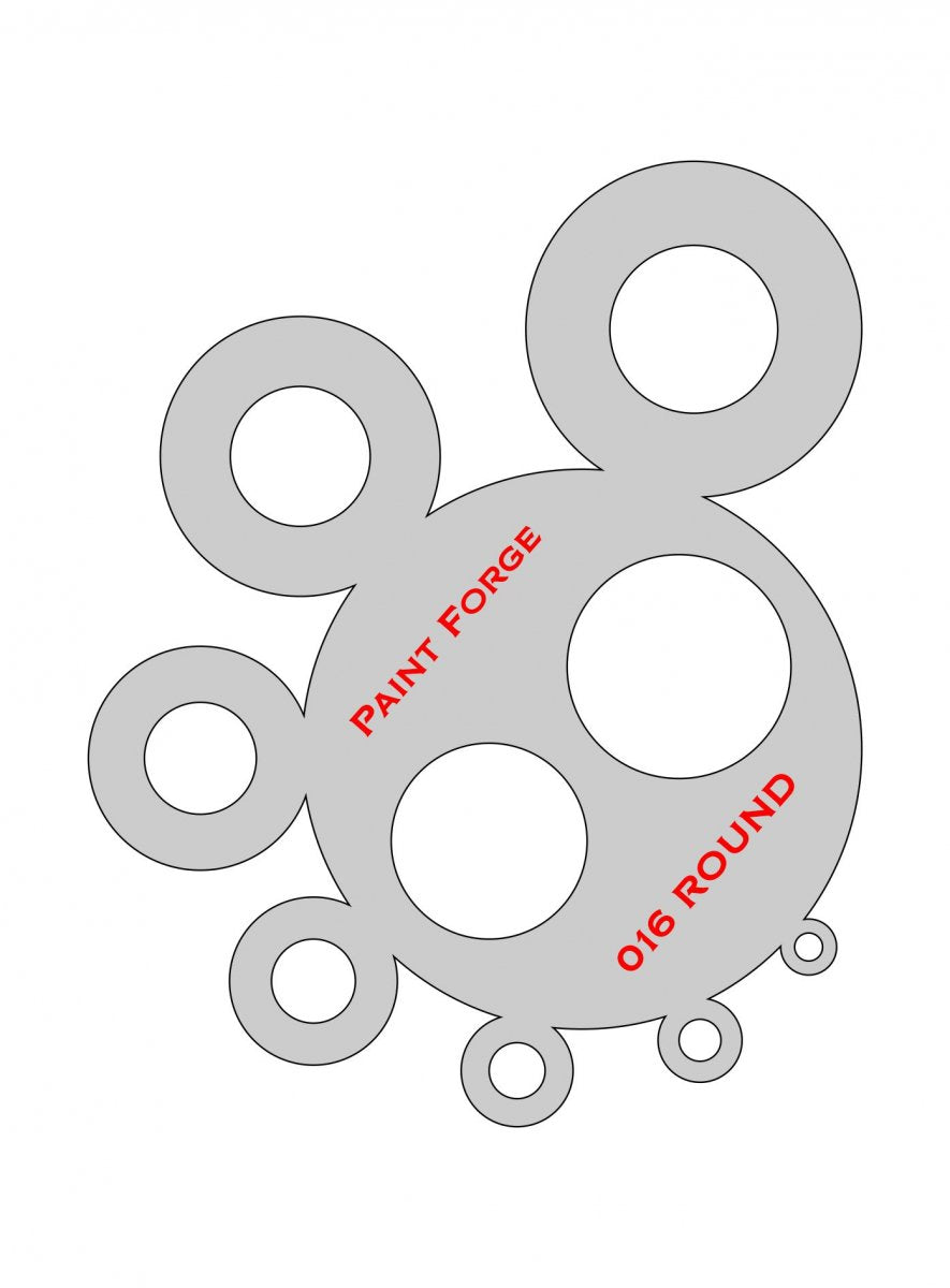 Pochoir Paint Forge PFST016M - Rond