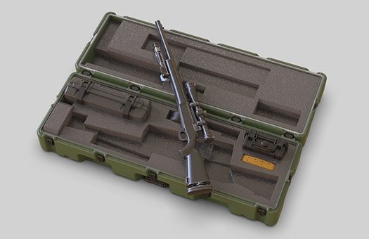 Eureka XXL E-075 Étui pour fusil PELICAN M24 de l'armée américaine moderne avec système d'arme de sniper M24 1/35 