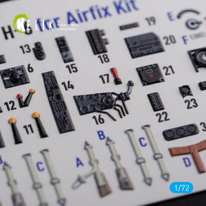 Décalcomanies 3D intérieures KELIK K72116 He-111 H6 pour maquette Airfix au 1/72 – immagine 3