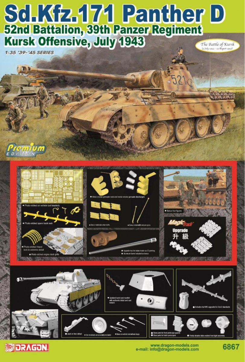 Dragon 6867 PANTHER D, OFFENSIVE DE KOURSK 1943 1/35
