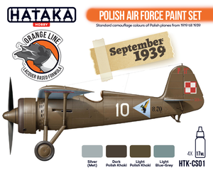Hataka HTK-CS01 ORANGE LINE – Coffret de peinture pour l&amp;#39;armée de l&amp;#39;air polonaise (4 x 17 ml) – immagine 2