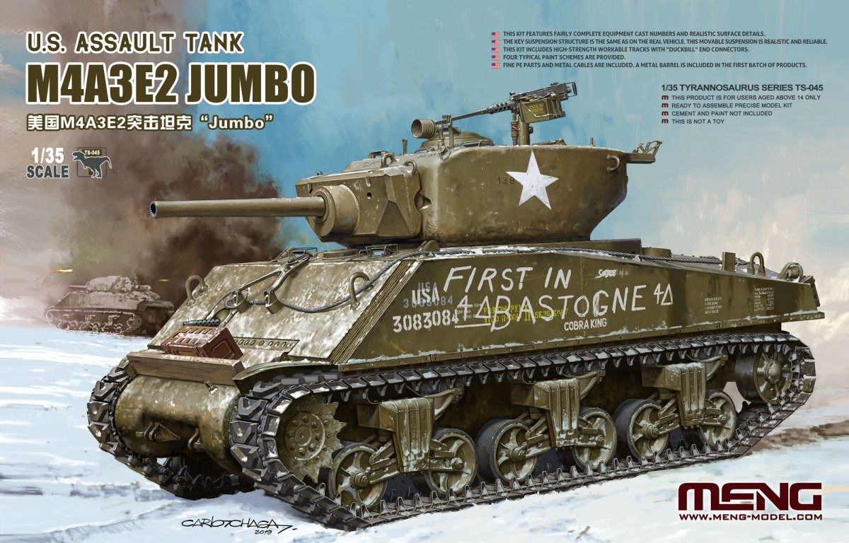 Maquette Meng TS-045 M4A3E2 Jumbo 1/35