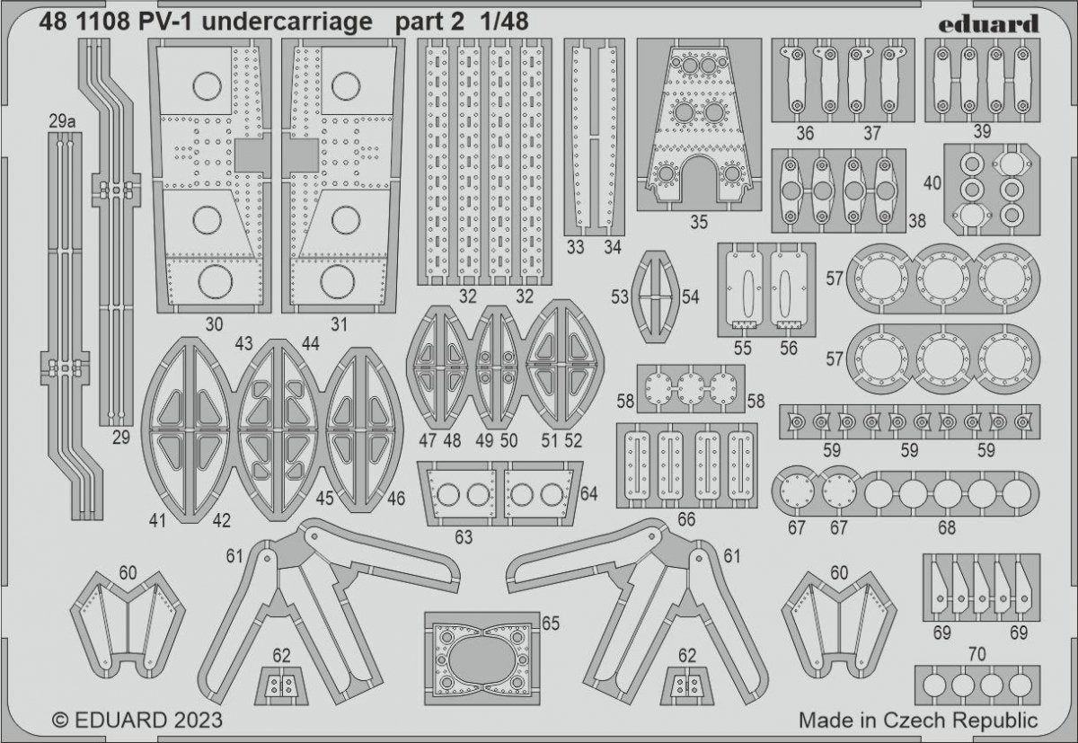 Train d'atterrissage Eduard 481108 PV-1 ACADEMY 1/48 