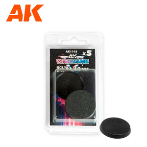 AK Interactive AK1103 BASE RONDE 40MM X5 UNITÉS