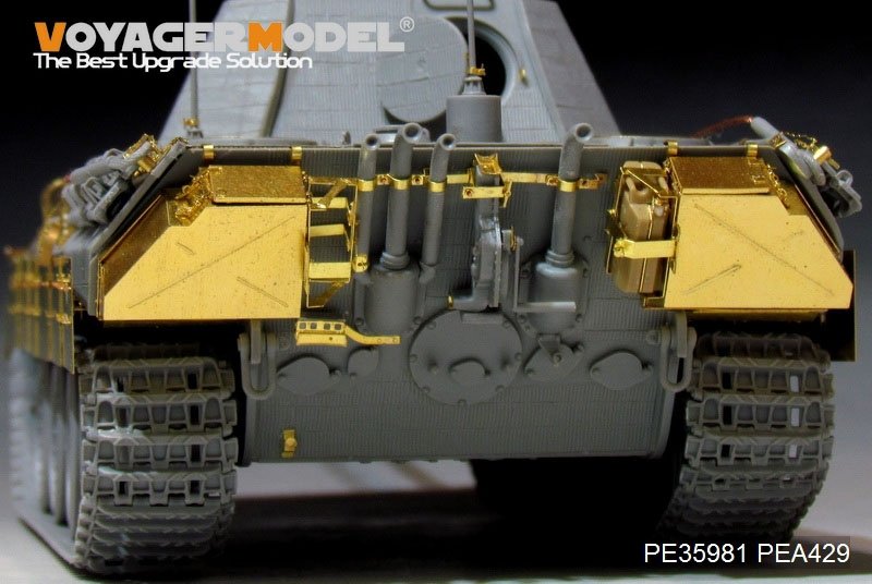 Maquette Voyager PE35981 Char Panther A allemand de la Seconde Guerre mondiale (modèle de base) pour TAKOM au 1/35 – Bild 13