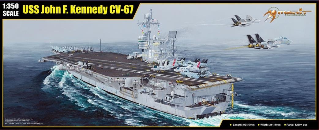 J'adore la maquette 65306 du porte-avions USS John F. Kennedy CV-67 au 1/350