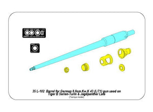 Canon Aber 35L-102 pour canon allemand 8,8cm Kw.K 43 (L/71) utilisé sur les Tiger B Serien-Turm et Jagdpanther Late (1/35) – Bild 7