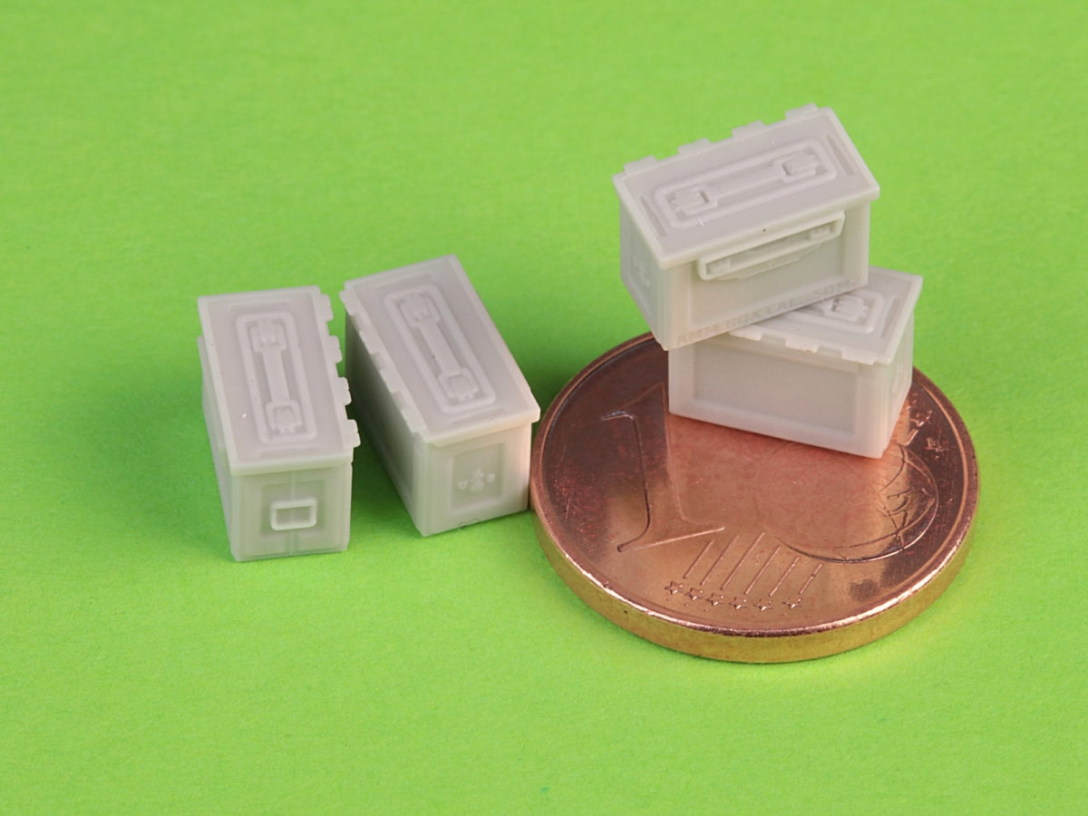 Boîtes de munitions Master GM-35-068 M2 pour fusil Browning M2 .50 - Utilisées pendant la Seconde Guerre mondiale (6 pièces) - FERMÉES 1/35 – immagine 5