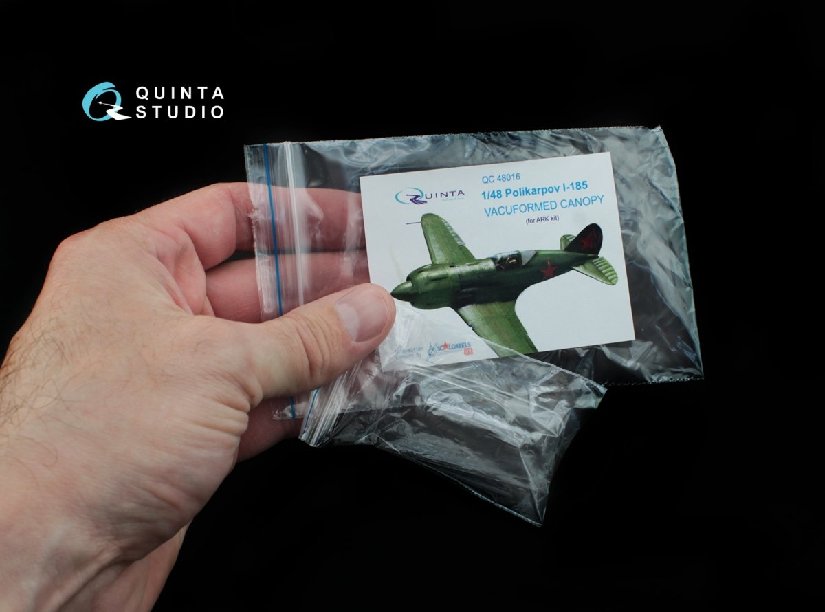 Quinta Studio QC48016 Polikarpov I-185 vacuformed clear canopy (for ARK kit) 1/48 – zdjęcie 6