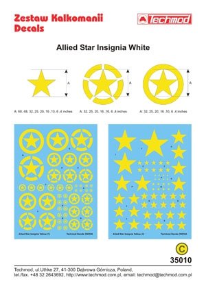 Techmod 35010 - Insigne étoile allié jaune (1/35) – image 2