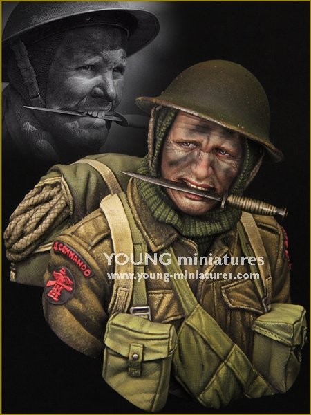 Young Miniatures YM1853 Commandos britanniques Seconde Guerre mondiale 1/10
