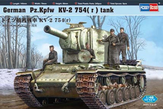 Hobby Boss 84819 Char allemand Pz.Kpfw KV-2 754 (1/48)