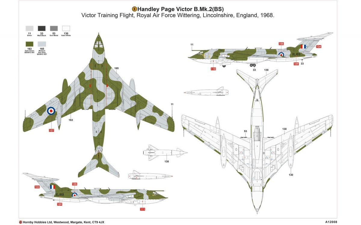 Airfix 12008 Handley Page Victor B.2 1/72 – immagine 14