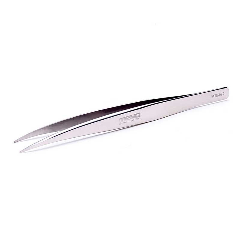 Pince à épiler de précision à pointe plate Meng modèle MTS-035