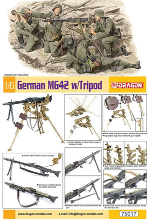 Dragon 75017 MG42 allemande avec trépied 1/6