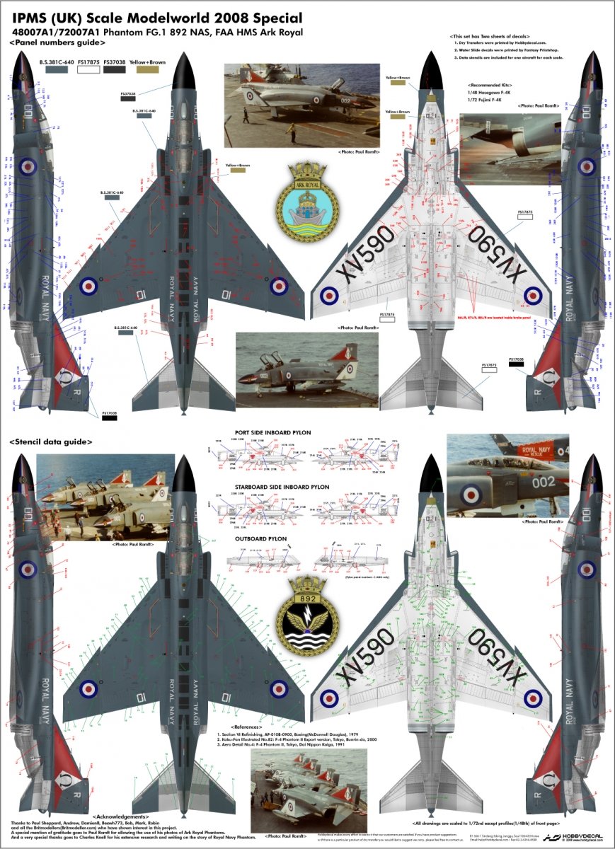 HobbyDecal AL48007V1 Pahntom FG.1 892 Nas, HMS FAA Ark Royal 1/48 – image 2