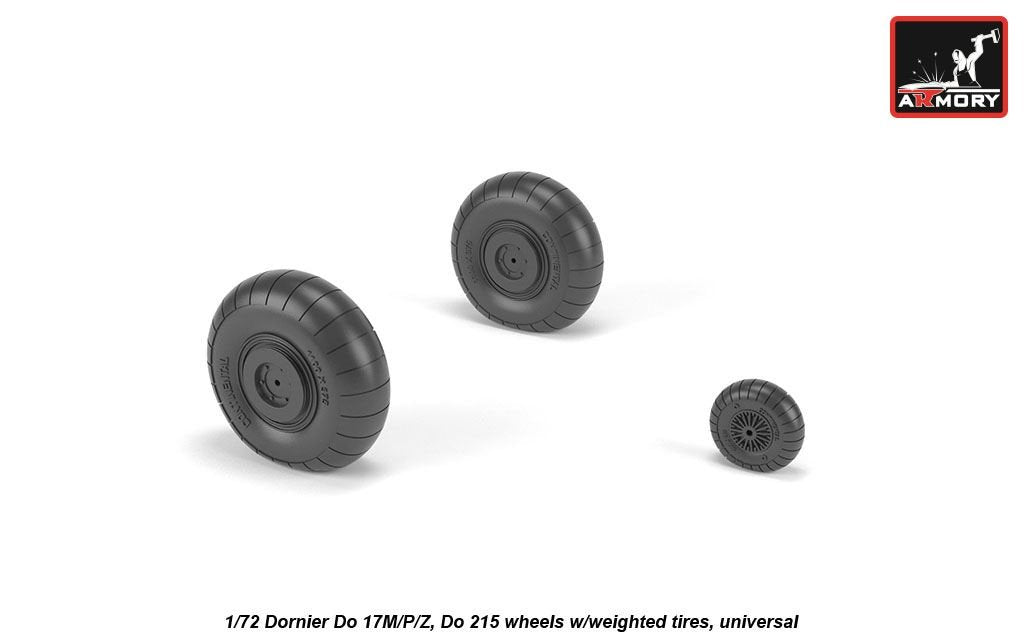 Armory Models AW72205 Dornier Do 17M/P/Z, roues Do 215 avec pneus lestés 1/72 – Bild 3