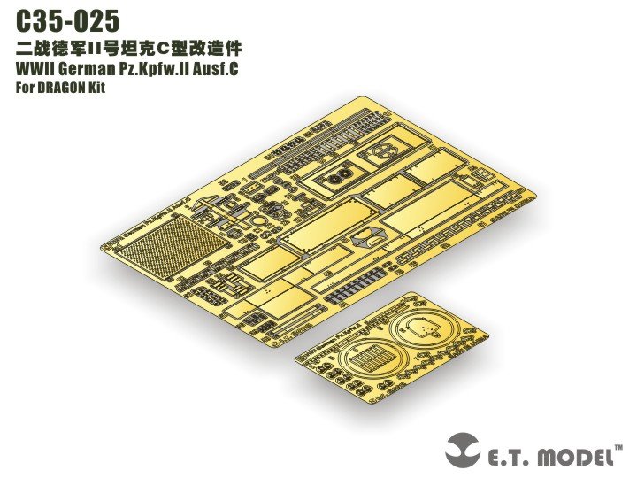 ET Model C35-025 WWII German Pz.Kpfw.II Ausf.C For DRAGON 6432 1/35