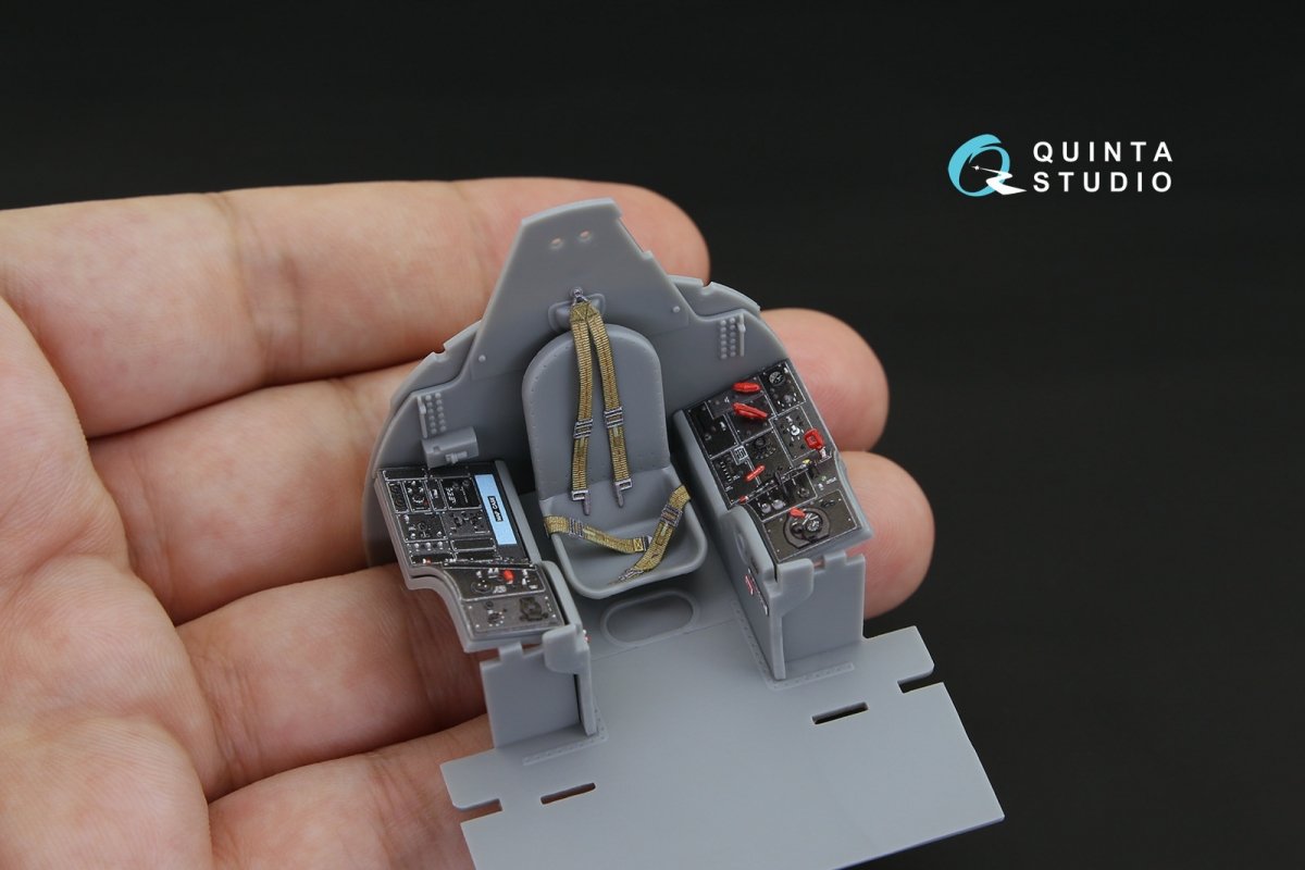 Intérieur imprimé en 3D et coloré sur papier décalcomanie Quinta Studio QD32064 A-1H Skyraider (pour maquette Trumpeter) 1/32 – image 5