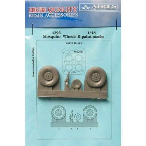 Roues Aires 4296 Mosquito + masque de peinture 1/48 TAMIYA