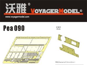 Maquette Voyager PEA090, blindage de tourelle pour PzKpfw IV Ausf G Late/Ausf H Early (pour tous) 1/35