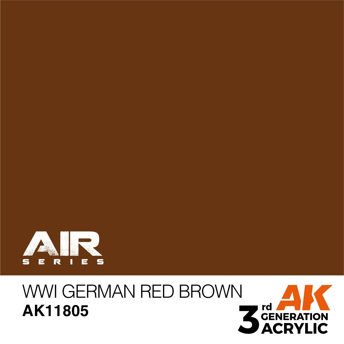 AK Interactive AK11805 ROUGE-BRUN ALLEMAND DE LA PREMIÈRE GUERRE MONDIALE – AIR 17 ml