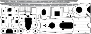 Pontos 37017F1 USS CA-35 Indianapolis 1945 Kit de détails avancé (1/350) – imagen 17