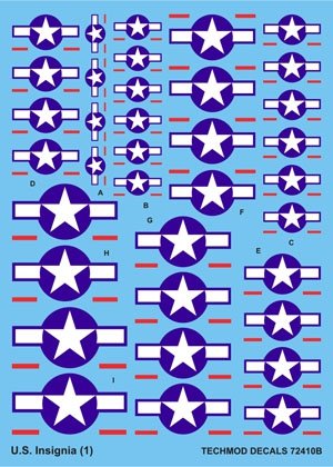 Techmod 72410 - Insignes américains (1/72)