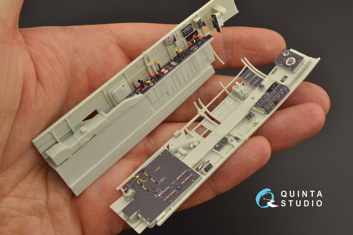 Intérieur imprimé en 3D et coloré sur papier décalcomanie (Revell) Quinta Studio QD32114 Ju 88A-4 1/32 – image 3