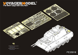 Maquette Voyager PE35918 Char super-lourd allemand E-100 de la Seconde Guerre mondiale pour AMUSING HOBBY, échelle 1/35