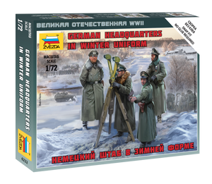 Zvezda 6232 Quartier général allemand en uniforme d&amp;#39;hiver (1/72)