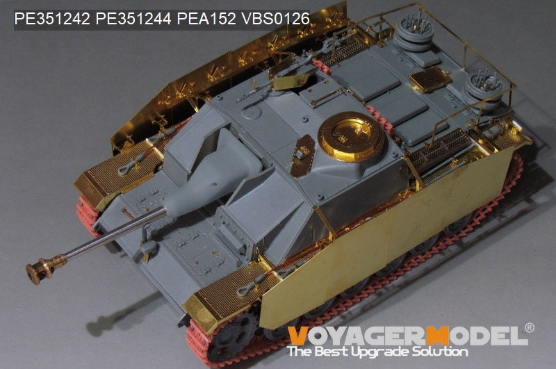 Maquette Voyager PE351242 StuG.III Ausf.G allemand de la Seconde Guerre mondiale, version de base (fin de production), pour BORDER BT-020, échelle 1/35 – immagine 2