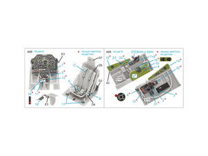 Intérieur coloré imprimé en 3D sur papier décalcomanie Quinta Studio QD48462 P-51D/K (Meng) 1/48 – image 2