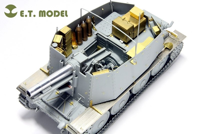 ET Modèle E35-005 Seconde Guerre mondiale allemand Sd.Kfz.138/1 Ausf.H 15cm sIG33/1 « Grille » (Pour DRAGON 6470) (1/35) – imagen 5