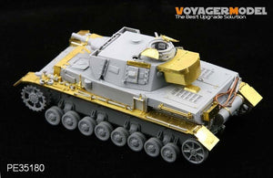 Voyager modèle PE35180 Seconde Guerre mondiale Pz.KPfw. IV Ausf F1 &amp;quot;Vorpanzer&amp;quot; pour DRAGON 6398 1/35 – image 4