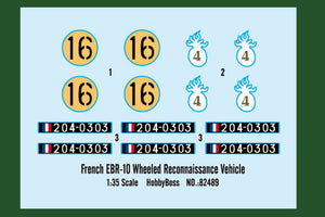 Hobby Boss 82489 EBR-10 Véhicule de reconnaissance à roues français (1/35) – image 4