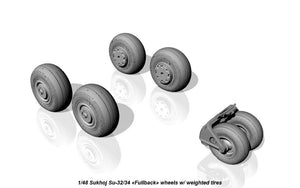 Armory Models AW48025 Roues Fullback Sukhoj Su-32FN / Su-34 avec pneus lestés 1/48 – imagen 3