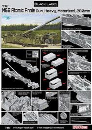 Dragon 7484 M65 Canon Atomic Annie Lourd Motorisé 280mm (1/72) – immagine 2