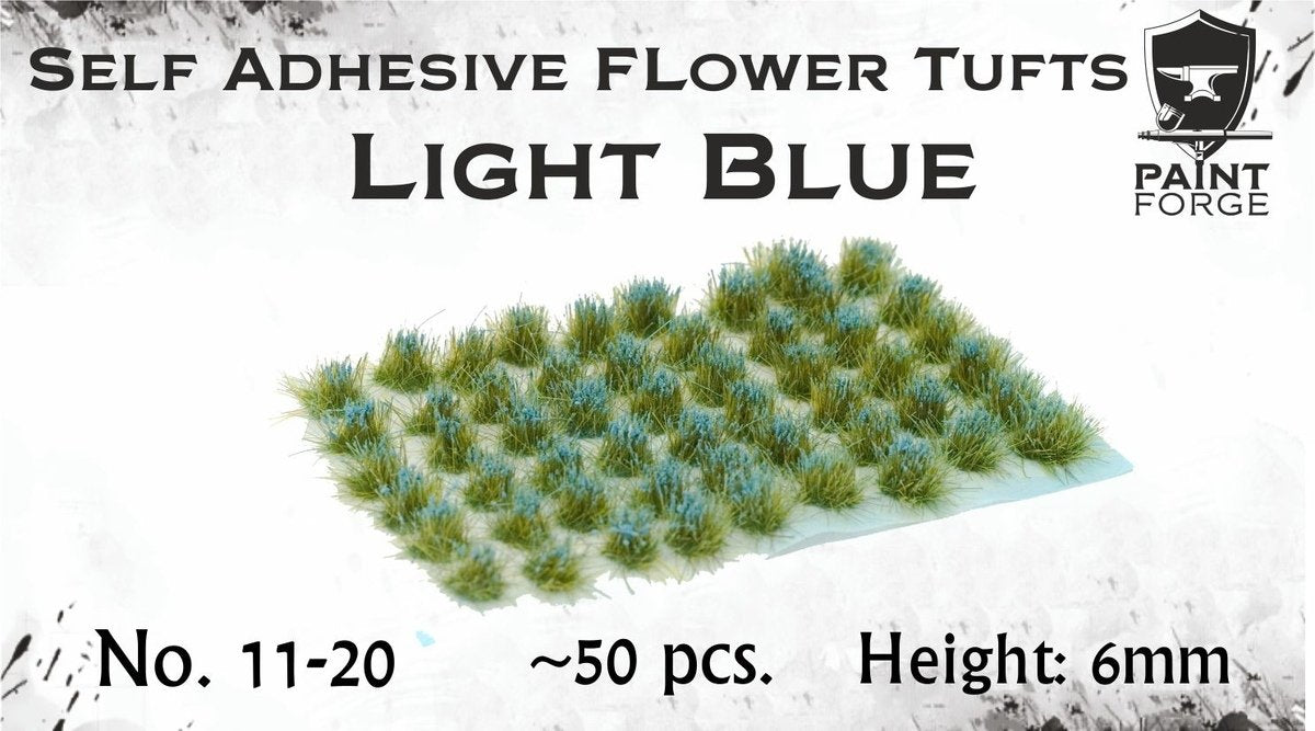 Paint Forge PFFL2611 Fleurs bleu clair 6 mm