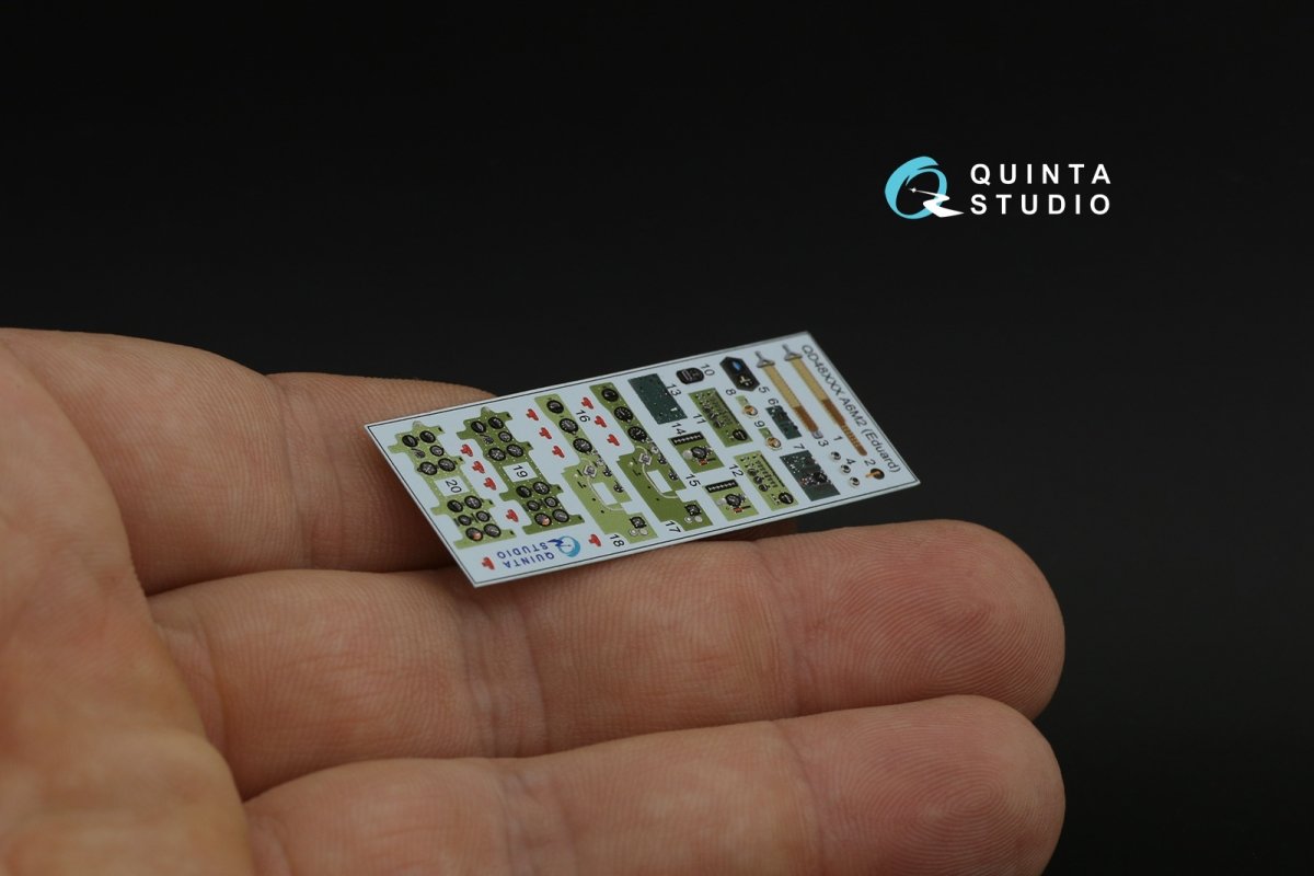 Intérieur imprimé en 3D et coloré sur papier décalcomanie Quinta Studio QD48239 A6M2 Zero (Eduard) 1/48 – image 9