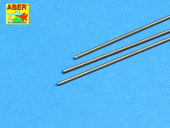 Tiges rondes en laiton Aber BR11 de 1,1 mm de longueur, 245 mm x 3 pièces.